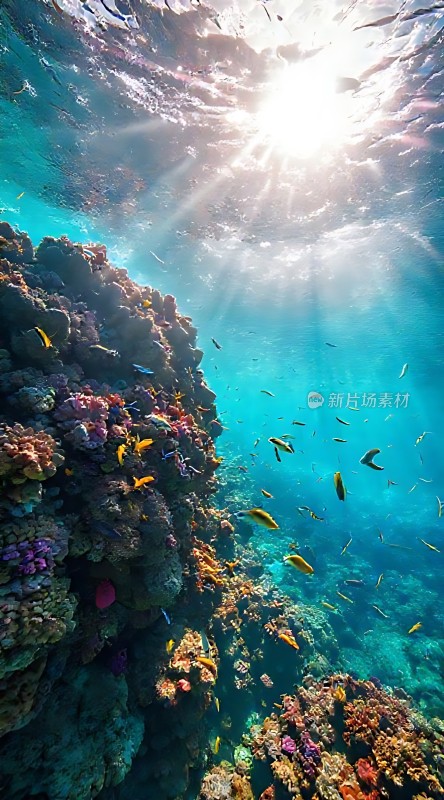 阳光下的海底世界