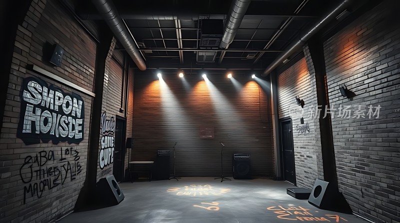 暗黑舞台光影交错期待您的演出！