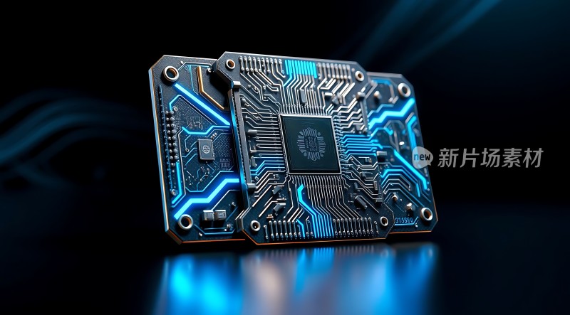 新片场素材芯片科技感