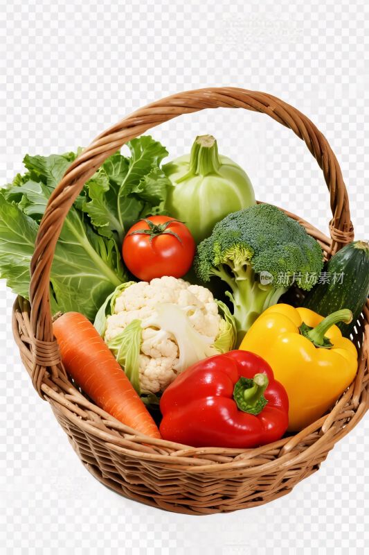 蔬菜篮多彩蔬果