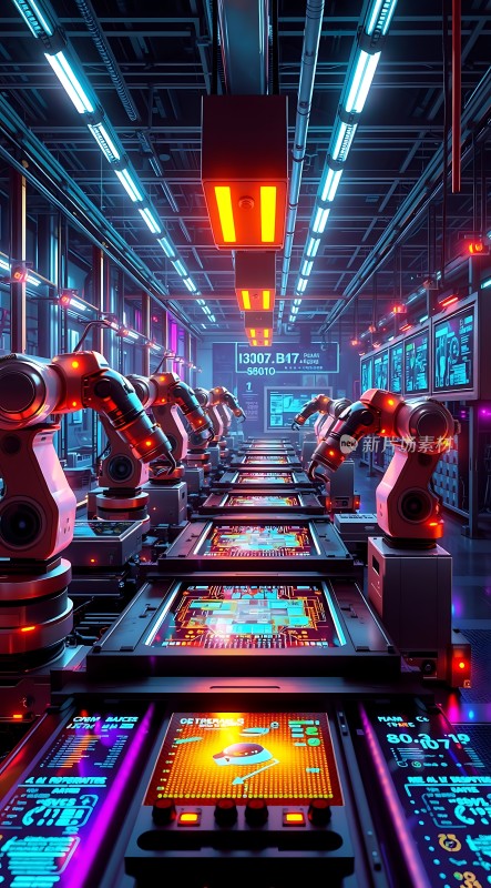 未来工厂智能机器人生产线