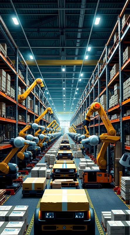 智能物流中心机器人与无人车的协同作业