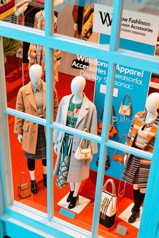 服装店橱窗人偶展示