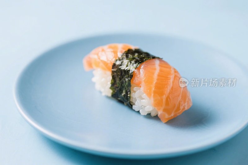 三文鱼寿司美食特写