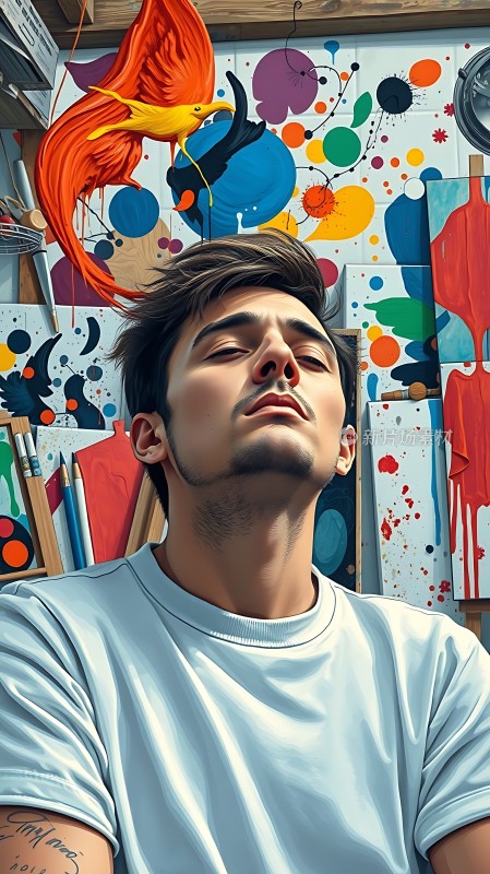 艺术家的灵感瞬间