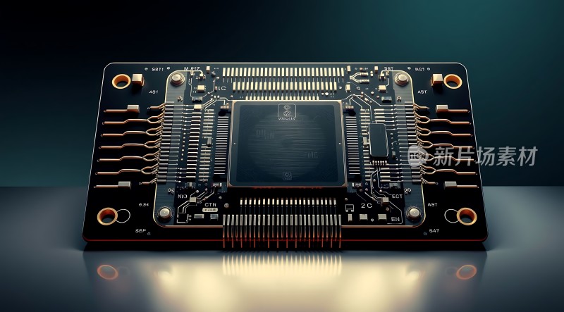 芯片设计精巧细节丰富科技感十足