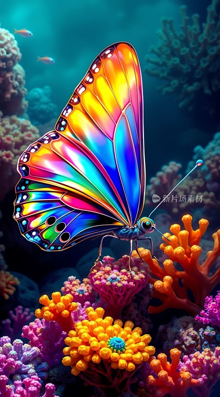 彩虹蝶舞珊瑚海