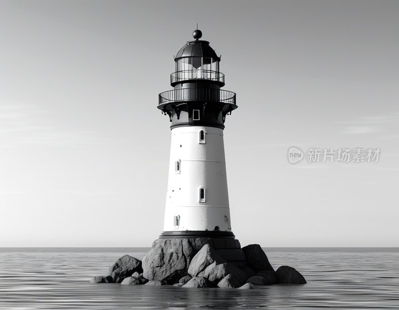 灯塔线条艺术