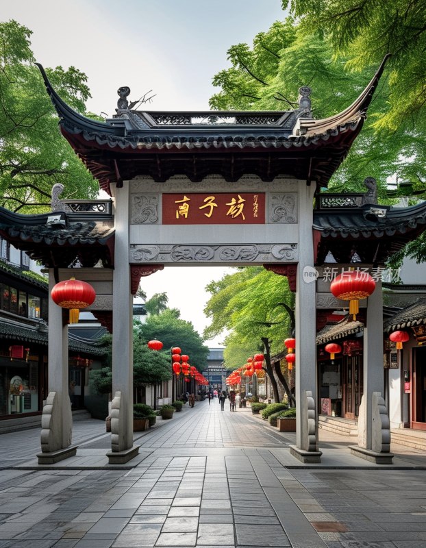 夫子庙牌坊风景