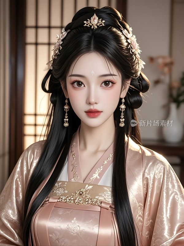 汉服佳人优雅端庄