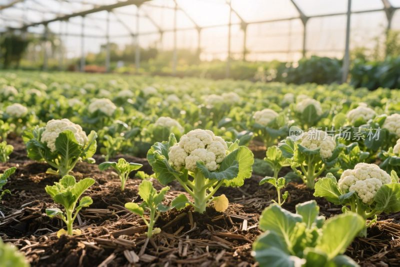 温室花菜种植场景