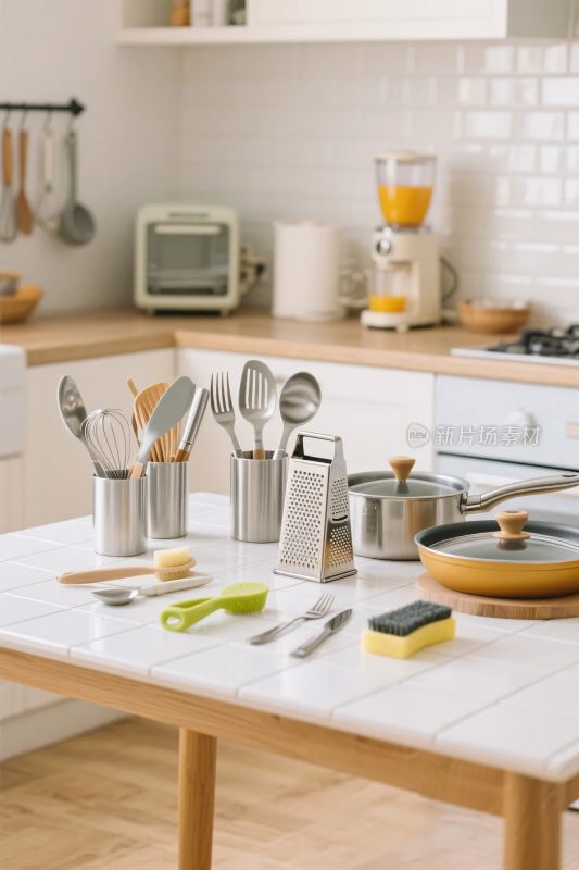 厨房厨具与餐具场景