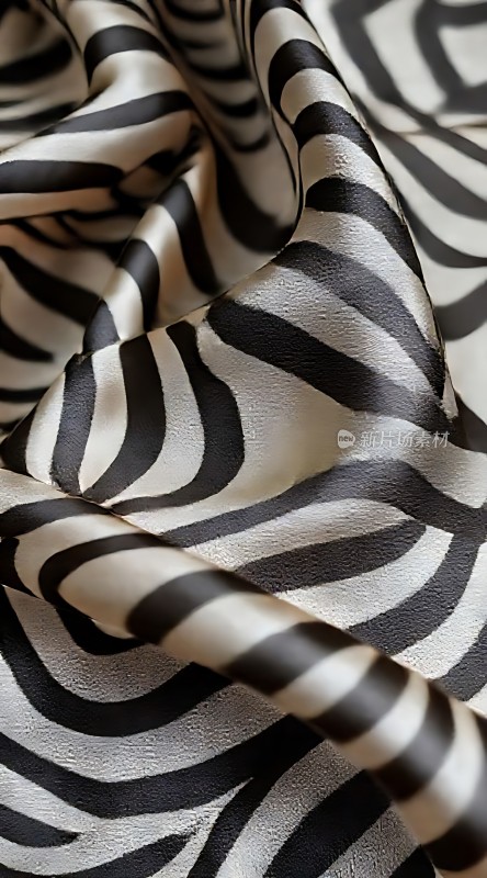 斑马纹布料细节展示