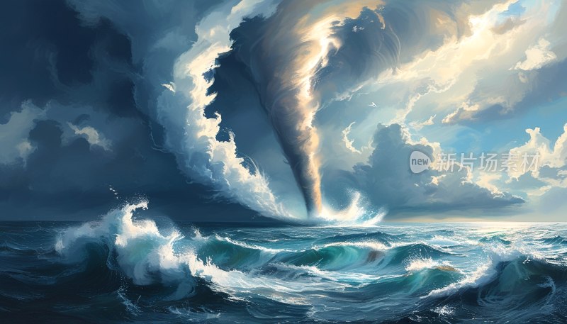 龙卷风云海奇观