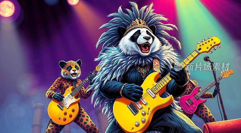 动物乐队激情演奏