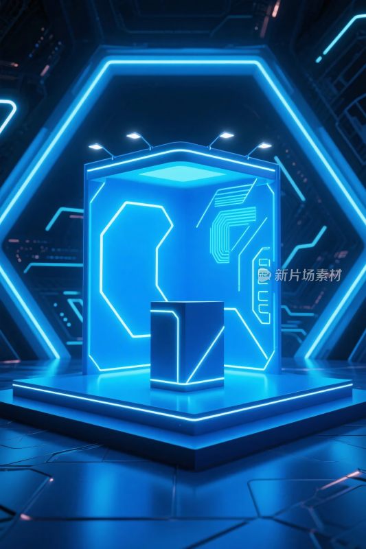 科技感未来舞台场景