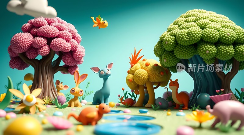 奇幻森林里的动物们