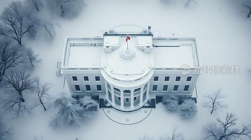 雪中白宫