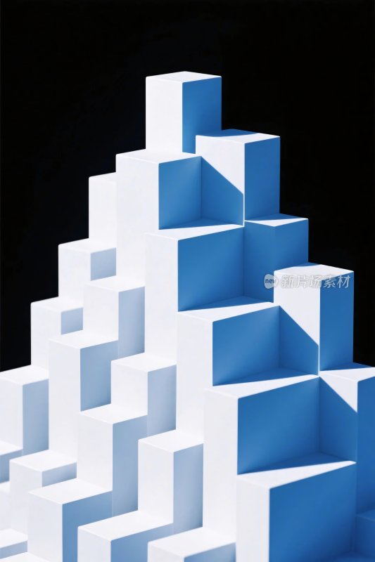 立体方块构成艺术
