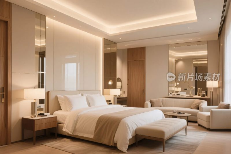 现代豪华酒店客房