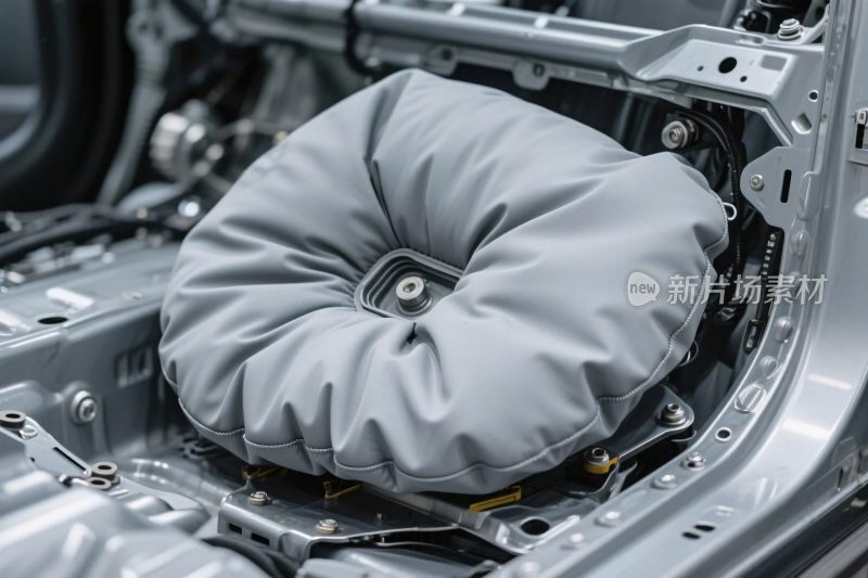 汽车发动机安全气囊特写