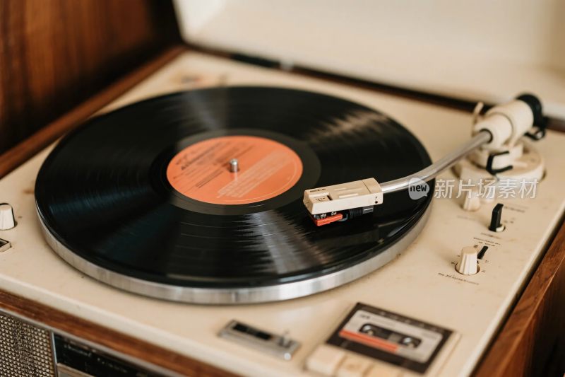 复古黑胶唱片机唱片