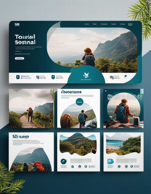 旅行社横幅模板