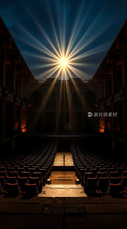 剧院光影舞台上的璀璨光芒