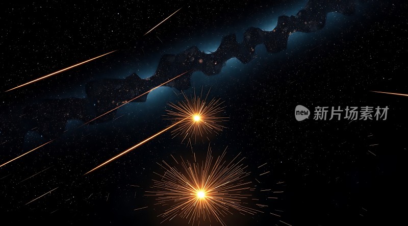 宇宙星河璀璨烟花