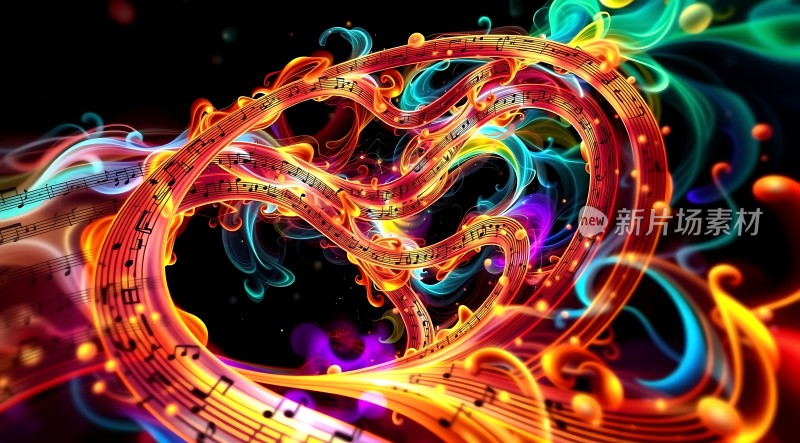 音乐之舞色彩斑斓的旋律世界