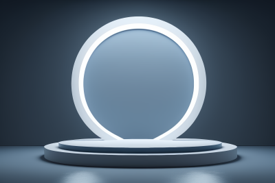 圆形基座特写上面有灯高清图片 圆形基座特写上面有灯高清图片