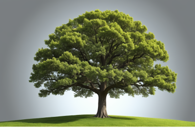 山上矗立着一棵大树高清图片 山上矗立着一棵大树高清图片