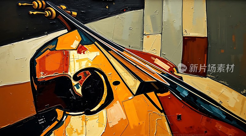 抽象小提琴艺术