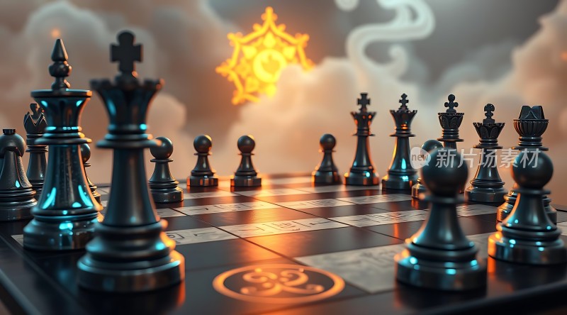 棋局对弈智慧较量