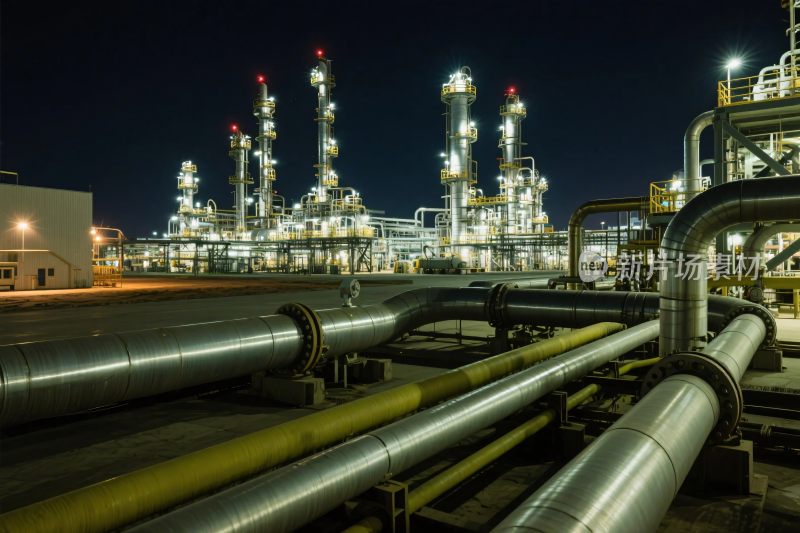 工业设施夜景