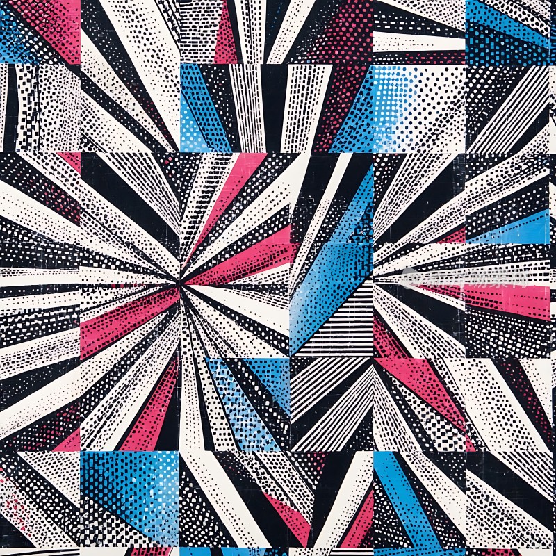 抽象几何艺术图案