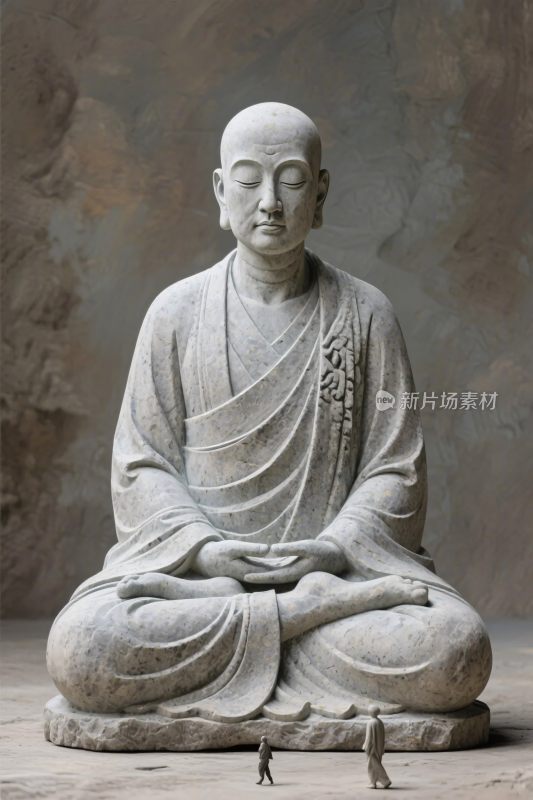 佛像石雕坐姿雕像