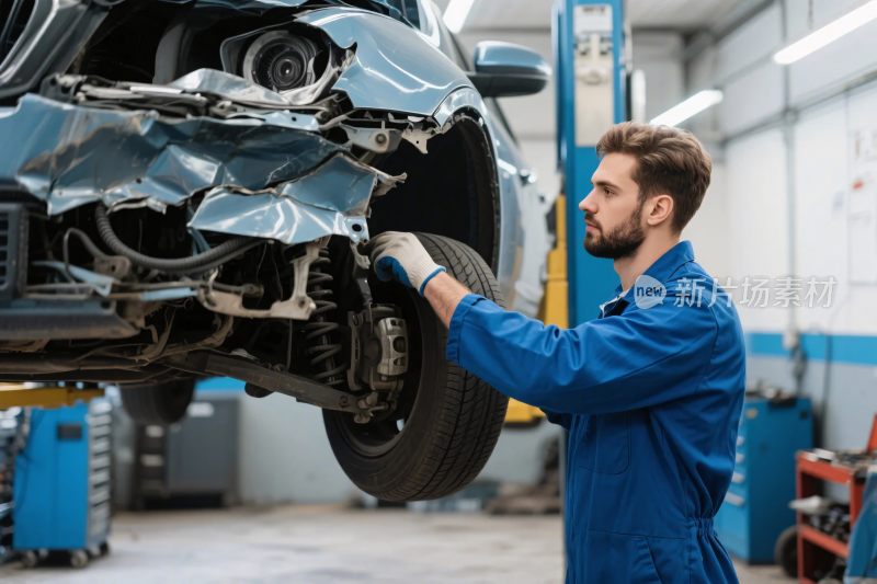 汽车维修场景工人作业