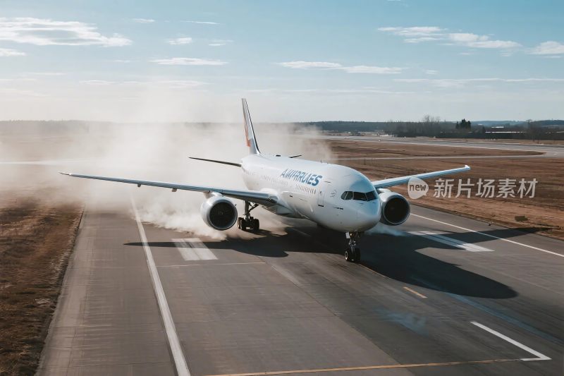 飞机起降跑道场景