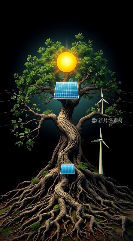 绿色能源之树