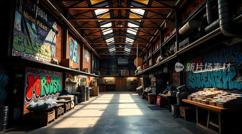 新片场素材仓库探秘涂鸦艺术与创意空间