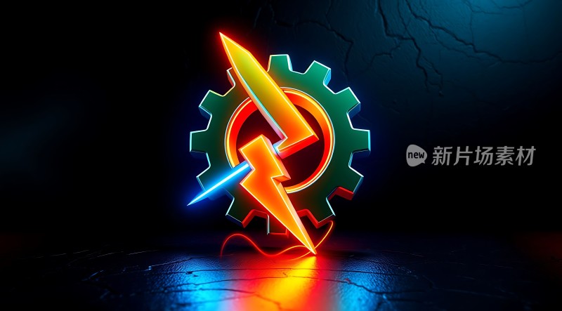 新片场素材 闪电齿轮