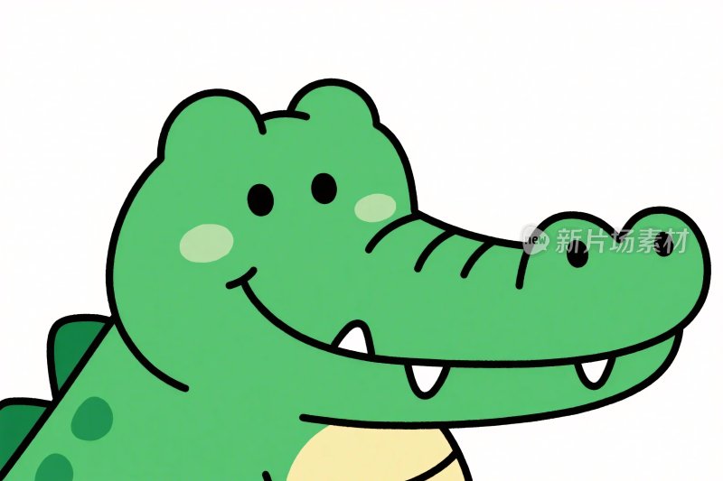 卡通鳄鱼插画