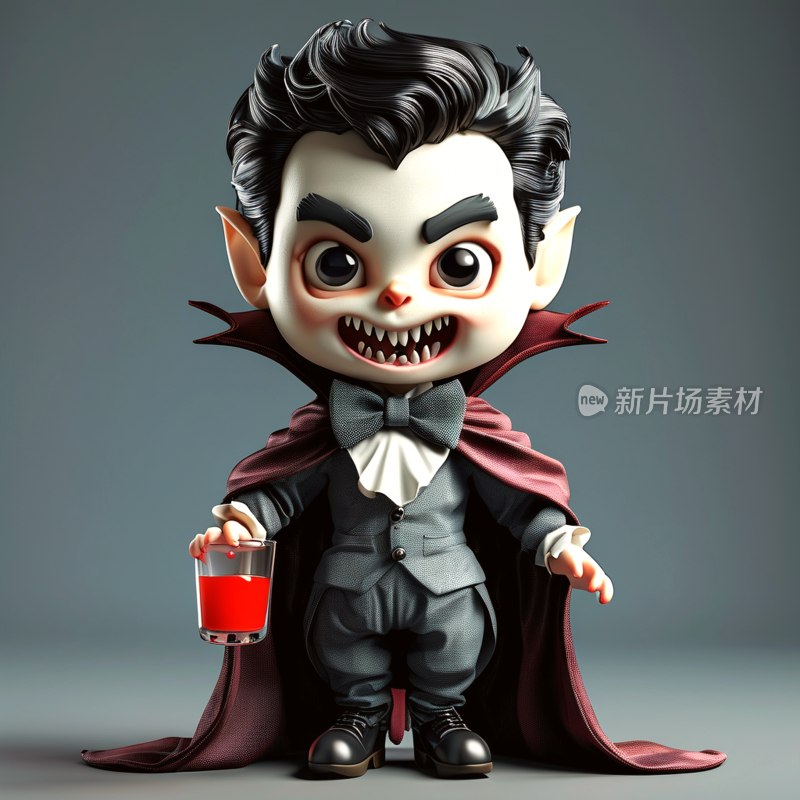 复古万圣节吸血鬼