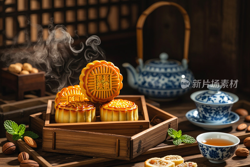 中秋节粽子创意摄影