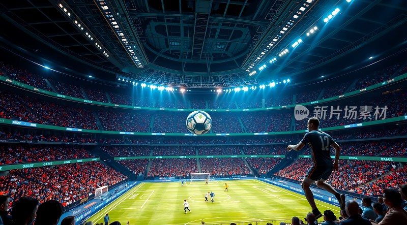 新片场素材 足球比赛现场