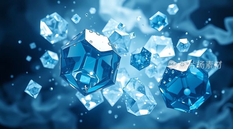 蓝色水晶世界