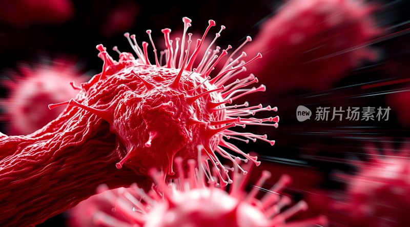 红色病毒入侵新片场素材