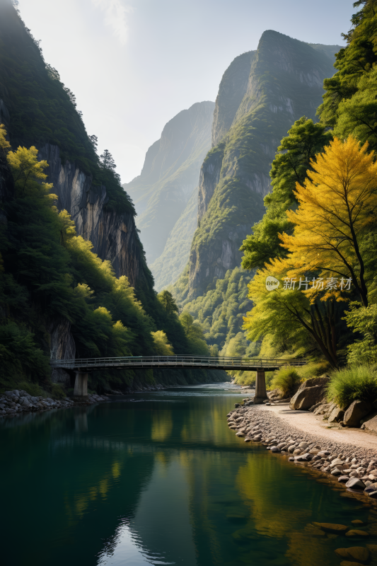 湖泊山脉风景风光图片