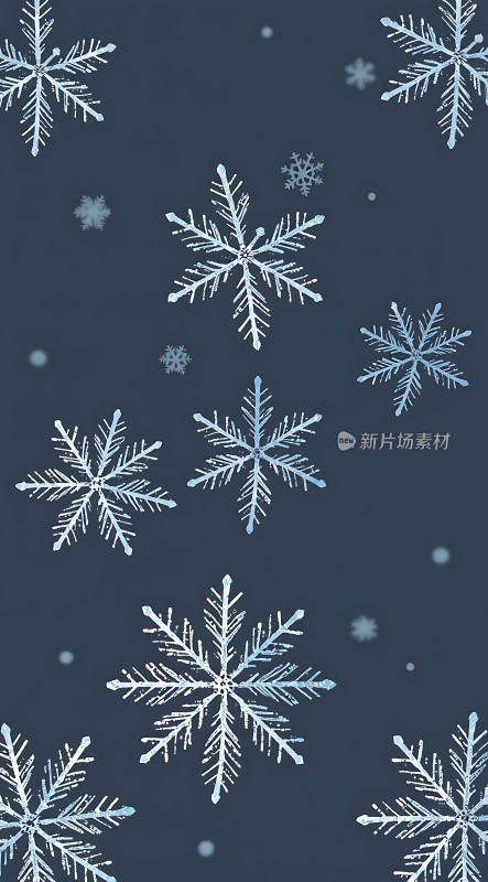 雪花纷飞冬日浪漫